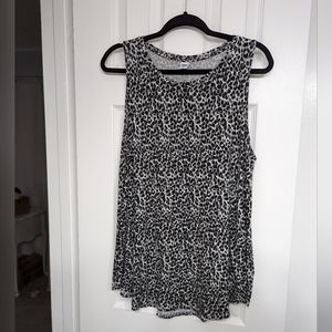 Black and Grey Cheetah Print Tank